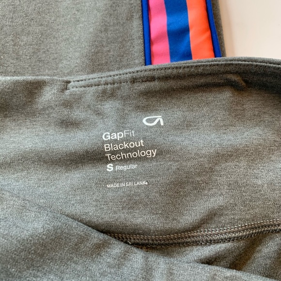 GapFit High Rise Blackout Side-Stripe 7/8 Leggings - Picture 3 of 6